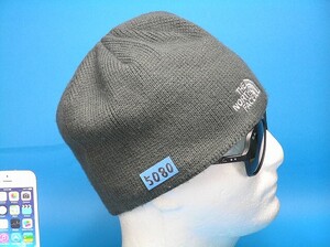 ニット帽 正規品 ♪ THE NORTH FACE ノースフェイス ♪裏地フリース張込 メンズ&レディース グレー Free-Size ビーニー 帽子 ワッチ■5080