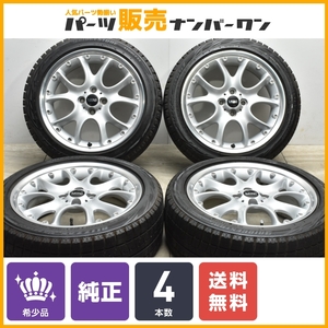 【希少品】MINI R53 ミニクーパー 純正 17in 7J +48 PCD100 ブリヂストン REVO GZ 215/45R17 コンポジット ウェブスポーク R98 送料無料