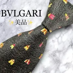 美品✨BVLGARI ネクタイ　ブルガリ　セッテピエゲ　カラフル　サーカス