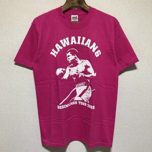 [送料無料]HAWAIIAN6/ハワイアンシックス/BEGINNINGS TOUR 2005 Tシャツ/バンドT/ショッキングピンク×ホワイト/anvil製/Sサイズ