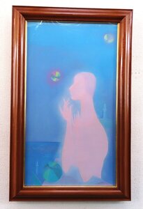 作者不詳　 「女性像」　　油彩画　　71㎝×39㎝　　【創業1972年　実績と信頼・正光画廊】