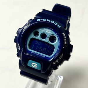 【希少カラー】 実働 CASIO G-SHOCK DW-6900CC カシオ Gショック クレイジーカラーズ デジタル メンズ 腕時計 ウォッチ ブルー 稼働品
