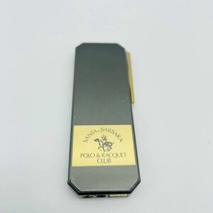 【1円スタート】POLO ＆ RACQUET CLUB/ポロ アンド ラケットクラブ 電子ガスライター グレー/ゴールドカラー 着火確認済み MG179