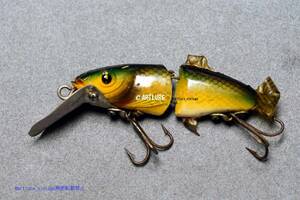 STRIKEE MINNOW NATURAL LURE BAIT 本物のサメ皮　オールド珍品希少面白ルアー　VINTAGE LURE （4700a-224）USA #OLDLURE #ARTLUREVINTAGE 