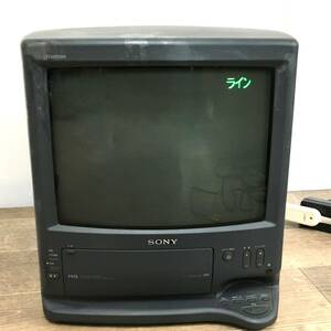 SONY/ソニー トリニトロン カラービデオテレビ IC・トランジスタ式 ブラウン管テレビ KV-14VH03 動作確認済 難あり現状品 24g菊E