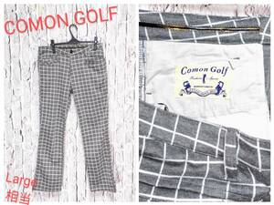 ★送料無料★ COMON GOLF ストレッチパンツ コモン ゴルフウェア グレー Large 相当