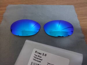 処分価格！！★オークリー Fives 2.0 ファイブ 2.0 用 カスタム偏光レンズ ICE BLUE Polarized 新品 FIVE　ファイブス　