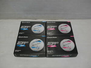 テーラーメイド　ゴルフボール　SPEED SOFT INK ピンク・ブルー　4ダースセット　日本仕様　新品