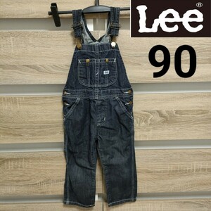 Lee（リー）デニムサロペット 90 ブラック 美品③（Sp169）61537■宅急便コンパクト発送！