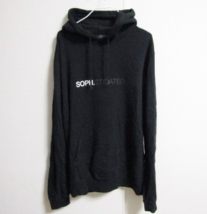 20SS SOPH. PHILOSOPHY HOODIE BLACK ソフ フィロソフィー フーディー 黒 ブラック XL スウェット パーカー 