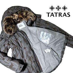 【最高峰の逸品】新品同様◆ TATRAS タトラス ◆ TIBERIS ダウンジャケット カモフラ アウター サイズ02 M相当