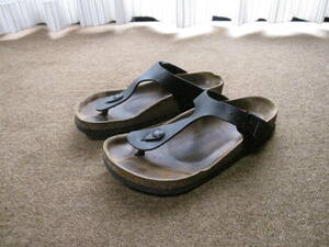 BIRKENSTOCK ビルケンシュトック サンダル ブラック 38/24.5cm Made in Germany USED