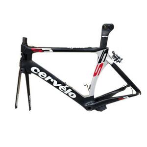 CERVELO サーベロ S5 自転車 フレームセット CERV-S5-RD ウルトラストップHPシュー ブレーキ付き パーツ 部品 【現状品】 52405K412