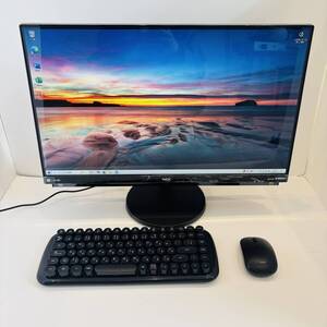 【中古】 NEC LAVIE 一体型 パソコン 23.8 型 PC-DA770GAB Core i7-7500U 8GB HDD 3TB Win10 中古 