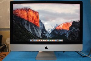 27インチ一体型 ■Apple■ iMac (Retina 5K, 27-inch, Late 2015) / Core i5-6500 3.2GHz / メモリ 16GB / HDD 1TB + SSD 24GB