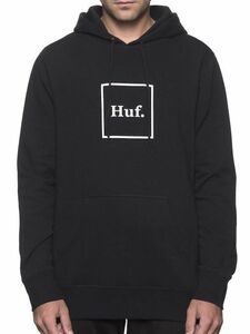HUF Box Logo Pullover Hoodie Black M パーカー
