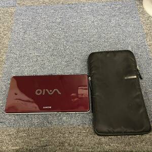 1000円スタート【動作未確認】SONY ソニー VAIO WindowsXP ミニノートパソコン VGN-P70H ワインレッド 中古