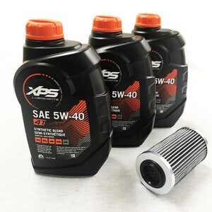 SEA－DOO　オイル交換セット 4ストローク300馬力用 (OIL-S4433)*オイル946ml×3本と+社外品フィルターのセット