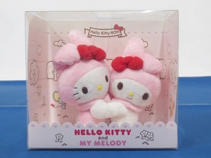 SANRIO サンリオ Hello Kitty 40周年 ハローキティ＆マイメロディ ぬいぐるみ (8453)