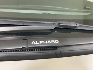 1AWS★新品★トヨタ ALPHARD アルファード 10系 20系 30系 前期 後期 全グレード対応★ロゴ入りステッカー シルバー サイドバイザー等