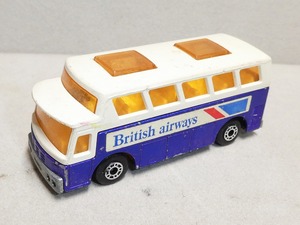 ★マッチボックス MATCHBOX No.65 AIRPORT COACH British airways ブリティッシュエアウェイズ 1977 LESNEY ミニカー 当時物★空港バス