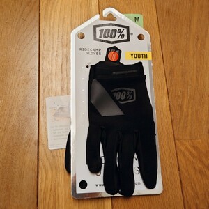 100% Ridecamp Youth Gloves　Mサイズ 新品未使用 MTB プロテクター　グローブ　　