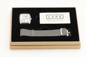 未使用 LAPS×NAMCO MUSEUM ラプス ナムコミュージアム ナムコスターズ 腕時計 SS クォーツ 箱保取ベルト 定価2.5万