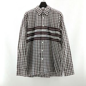 バーバリー ロンドン　コットンシャツ　SIZE L　日本タグ　ブラウン　8070867　メンズ　古着　BURBERRY LONDON　中古◆3118/静岡清水店