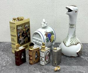 空瓶 空き瓶 陶器ボトル ブランデー Chabot ホワイトグース HAVILAND LIMOGES カミュ ブック型 XO まとめ■兵庫県姫路市から 24-945