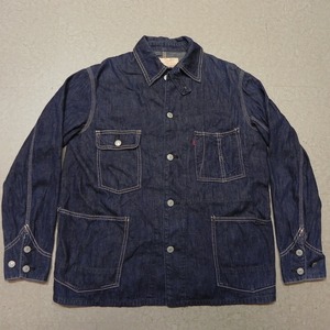 激レア 初期 EVISU エヴィス LOT.1116 日本製 インディゴデニム カバーオール 36 チンスト 水牛 布パッチ ★e