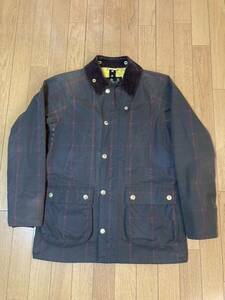 Barbour SL BEDALE WINDOW PANE CHECK 38 バブアー ビデイル ウインドウペン チェック ブラウン セージ 別注 オイルドジャケット