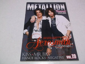 (　メタリオン METALLION Vol.19 ♪美品　エアロスミス　Aerosmith表紙&特集 /　KISS　/　MR.BIG　/　HANOI ROCKS　BURRN増刊
