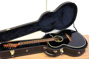 ◆貴重 限定販売品 Takamine DMP500-6 BL 漆黒のボディ ナチュラルカラー シングルヘッド 6連ペグ タカミネ 長渕モデル