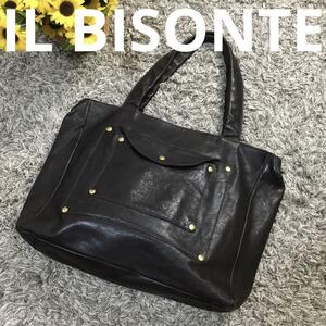 IL BISONTE トートバッグ ダークブラウン