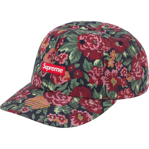 美品 20AW Supreme Cordura Small Box 6-Panel コーデュラ スモール ボックス ロゴ キャップ Floral フローラル 帽子 花柄