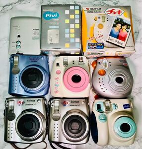 計7点 FUJIFILM チェキ instax mini Pivi TAKARA 大量 まとめ 動作未確認 カメラ フジフィルム 富士フィルム cheki インスタントカメラ