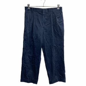 DOCKERS チノパン W34 ドッカーズ クラシックフィット タック ネイビー 古着卸 アメリカ仕入 2304-487