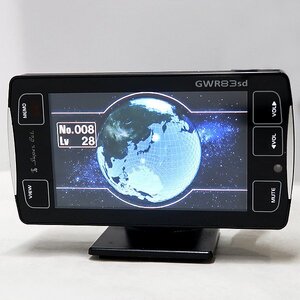 DKG★送料無料★ Yupiteru ユピテル SUPER CAT スーパーキャット GPS レーダー探知機 GWR83sd タッチパネル　台座 SD 付