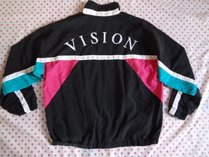 vision STRLLT WEAR ビジョン　ストリートウェア　ナイロン　ジャケット　レトロ　ウィンドブレーカー　ジャンパー　Mサイズ