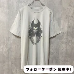 古着 used　Disney　ディズニー　半袖プリントTシャツ　マレフィセント　グレー