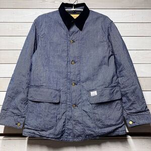 SIZE 40 JOE McCOY&CO HICKORY COVERALL 8 HOUR UNION MCCOY ジョーマッコイ ヒッコリー カバーオール WOOL ウール 裏地付き