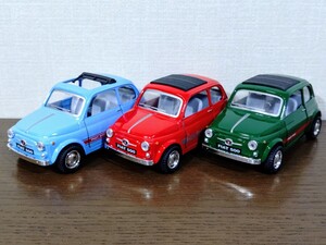 Kinsmart FIAT 500L フィアット500 ミニカー まとめて 1/24 キンスマート チンクエチェント プルバックカー