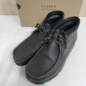 箱付き★【Clarks】クラークス★ワラビーブーツ シューズ wallabee boot. Maple Suede GORE-TEX サイズUK5.5D ブラック レディース 01