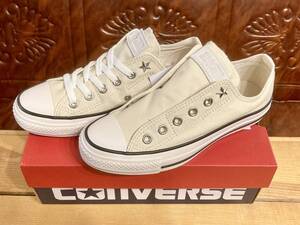 ★☆希少レア!converse ALL STAR ST SLIP 白 4.5 23.5cm コンバース オールスターホワイト スタッズ スリッポン デッドストック☆★