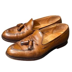 クロケット&ジョーンズ レザーシューズ キャベンデッシュ3 タッセルローファー UK7.5E CROCKETT&JONES 約26.5cm【LA】【中古】