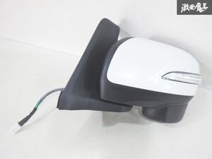 動作確認済み！！ ダイハツ 純正 LA600S タント カスタム ドアミラー サイドミラー 左 左側 助手席 9ピン 白 ホワイト 電動格納 棚27N