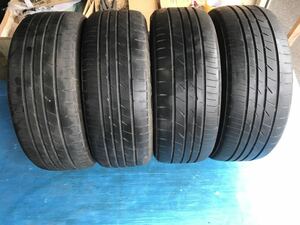 中古タイヤ　BRIDGESTONE 225/45/R18 95W 4本セット　2018年製　ひび片減りあり　画像でご判断