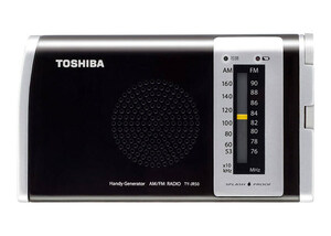 TOSHIBA-7 TOSHIBA(東芝)製 防水形充電ラジオ」FM／AM　手回し充電ラジオ TY‐JR50