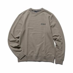 F.C.R.B. SMALL AUTHENTIC LOGO CREWNECK SWEAT FCRB　Bristol スウェット トレーナー M カーキ　ベージュ