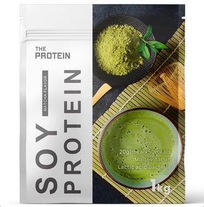 武内製薬 THE PROTEIN ソイプロテイン 1kg 抹茶風味 大豆プロテイン 人工甘味料不使用 新品 送料込み 